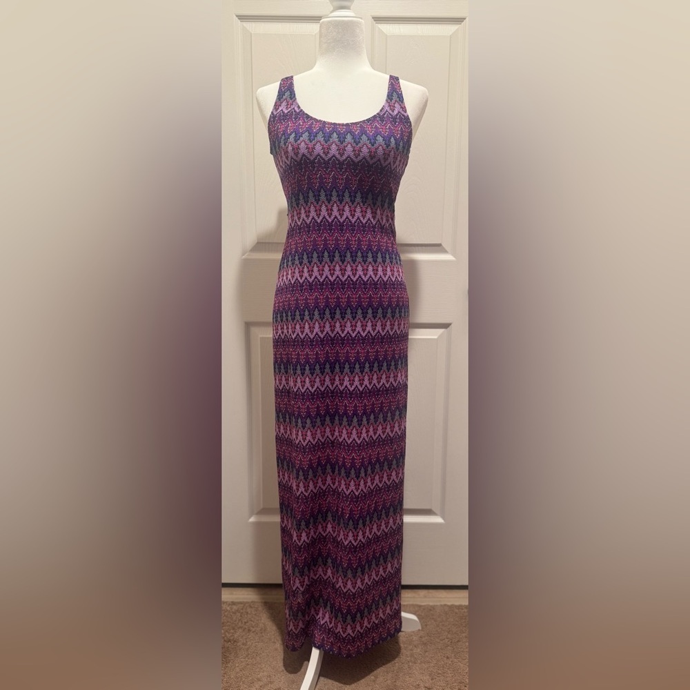 Fox Purple and Pink Maxi dress for Cocktail